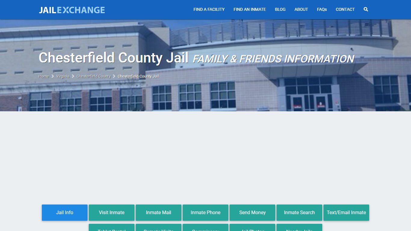 Chesterfield County Jail VA | Booking, Visiting, Calls, Phone